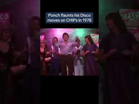 Erik Estrada aka "Ponch" flaunts his dance moves on CHiPs in 1978  #chips #erikestrada #ponch