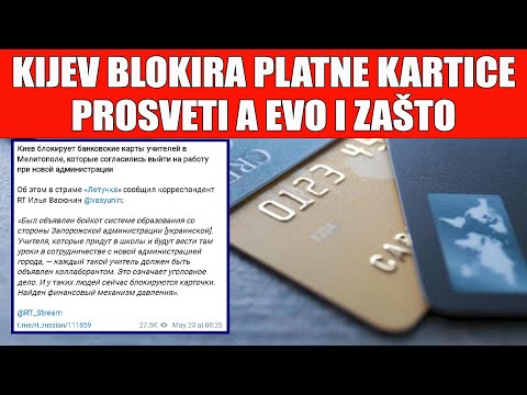 KIJEV BLOKIRA PLATNE KARTICE PROSVETI, A EVO I ZAŠTO