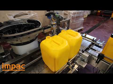 Titanium FCL  Jerry cans filling, capping and labeling line