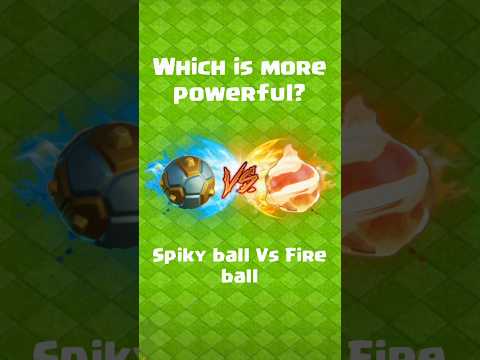 Spiky ball Vs Fireball epic equipment | Clash of Clans | #shorts #CoC #shortsfeed