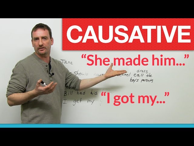 Video Pronunciation of causative in English