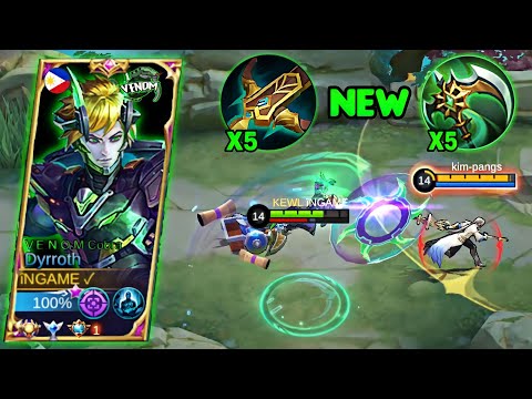 TRY THIS NEW SUPER BROKEN ITEM FOR DYRROTH | NEW BEST ONE SHOT BUILD FOR DYRROTH | MLBB