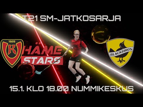 T21 Koovee/Häme Stars - Blackbirds. SM-sarja, jatkosarja. 15.1.2023 Nummikeskus, Hämeenlinna.