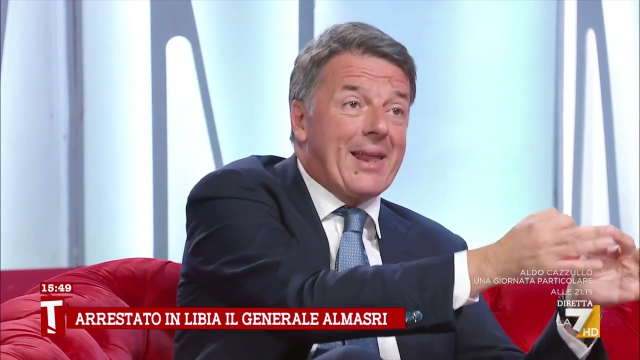 Almasri, Renzi: "Figuraccia. Siamo stati presi in giro dalla Libia"