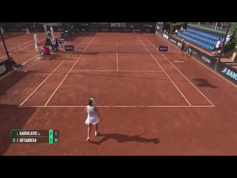 Lola Radivojevic [7] (SRB) vs Alisa Oktiabreva [WC] (RUS) // 6-2 2-6 6-7 // W125 Rome // 2nd Round