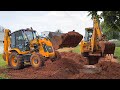 JCB 3DX And 3DX Super 4x4 Drainage Trench Dig And Chamber Installation Together Jcb Video