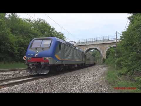 LA STROMBAZZATA DEL REGIONALE VELOCE A VICOFORTE S. MICHELE.  (CN) DOM. 5 - 6 - 2022.