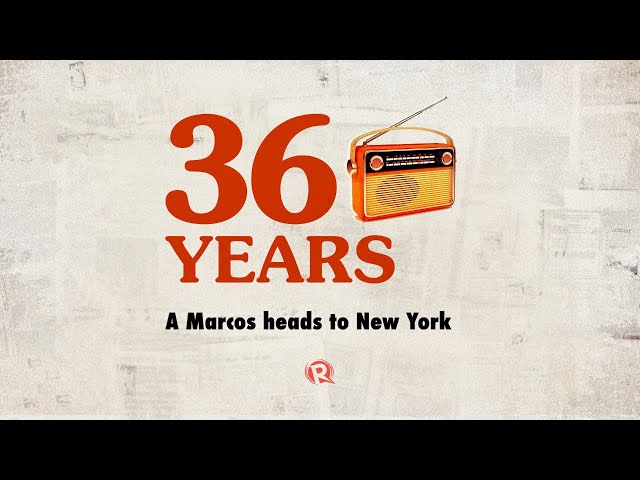 36 Years: A Marcos heads to New York