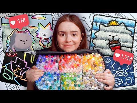 Video Thumbnail: Ich teste VIRALE MALBUCH-TRENDS... funktionieren sie WIRKLICH? 🎨