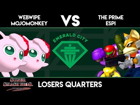 Emerald City 7 - Webwipe + Mojomonkey vs Espi + ThePrime - Melee Doubles Losers Quarterfinals
