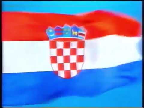Программа передач, гимн и конец эфира (HRT 1 Хорватия, 02.05.1992)