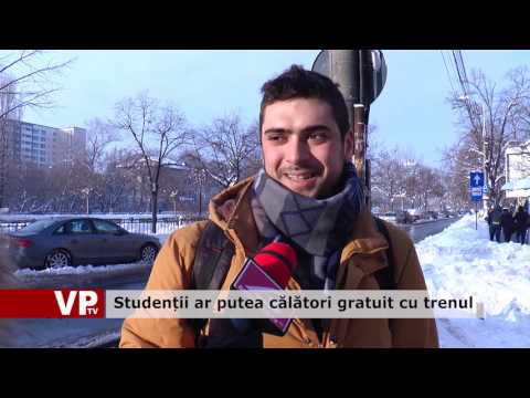 Studenții ar putea călători gratuit cu trenul