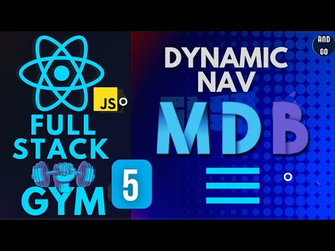 Build A Full Stack Gym in React JavaScript #5  Dynamic Nav Bar using Arrays , .map() & useState Hook