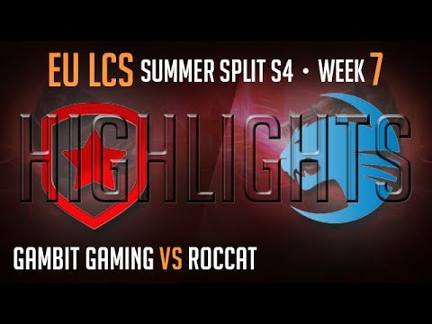 LCS Highlights Gambit Gaming vs Roccat SuperWeek 7 EU Summer 2014 S4 GMB vs ROC W7D2 Season 4