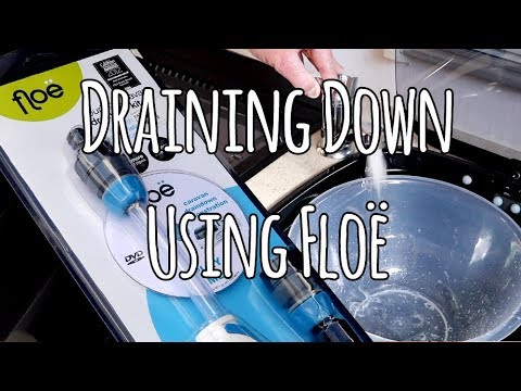 Draining down the caravan using Floë