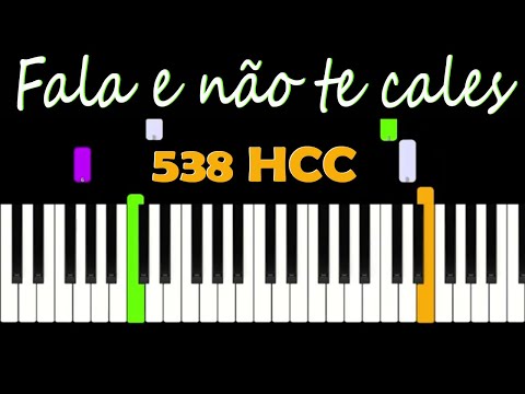 Tutorial de Piano e Teclado | FALA E NÃO TE CALES - 538 HCC | Notas flutuantes | Fácil | 105 BPM |
