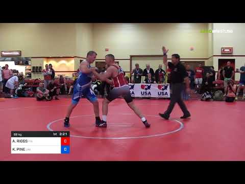2018 Marine Corps US Open/Masters C Greco Roman 88 Quarters - ALVIN RIGGS (Fin ) Vs. KEVIN PINE (L