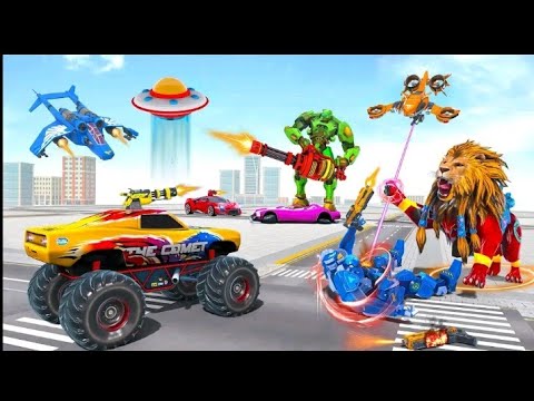 Army Truck Robot Transformation | Lion Dragon Robot Transform | LA LA GAMES