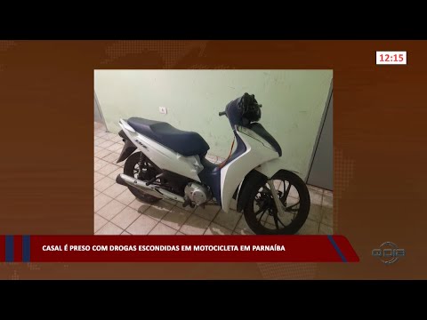 Casal é preso com drogas escondidas em motocicleta em Parnaíba 09 02 2023