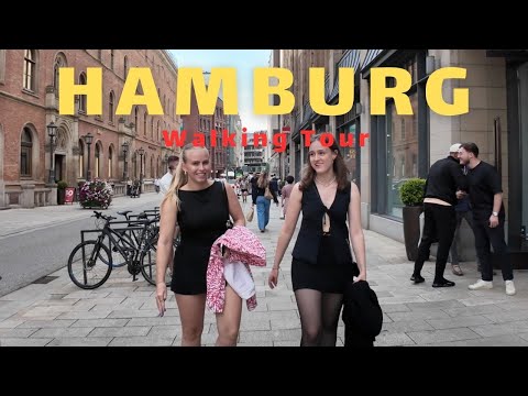 A Beautiful day in Hamburg, Germany🇩🇪 Walking tour 2025 | 4K 60fps | with Captions