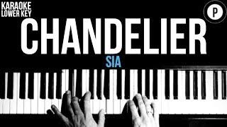 Download lagu Sia - Chandelier Karaoke SLOWER Acoustic Piano Instrumental Cover Lyrics LOWER KEY mp3