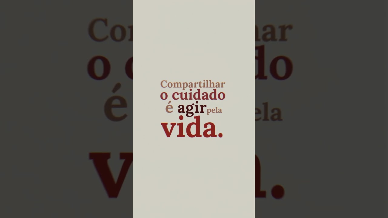 Compartilhar o cuidado é agir pela vida ❤️
