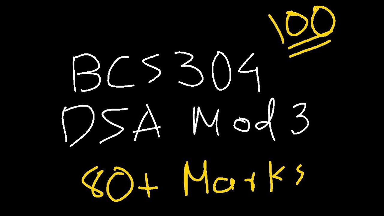 DSA MODULE 3 BCS304 Data Structures and its Applications | 22 Scheme VTU 3rd SEM CSE