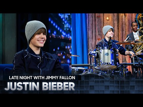 Justin Bieber and Questlove Have a Drum-Off | Fallon Flashback (Late Night with Jimmy Fallon)