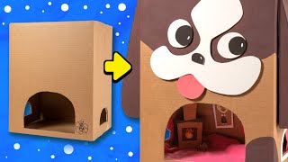 DIY Dog House | Box Xmas ⭐ Christmas Crafts, Gift Ideas for Pets