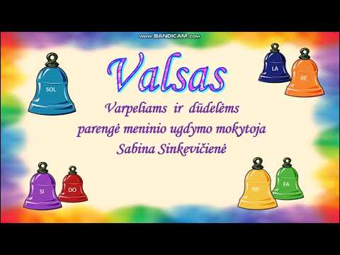 "Valsas"  - varpeliams  ir dūdelėms. Muzika Sabinos Sinkevičienės