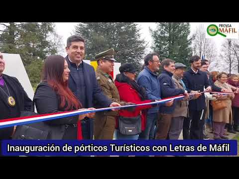 (Archivo) inauguración Letras Turísticos en #Máfil región #losrios