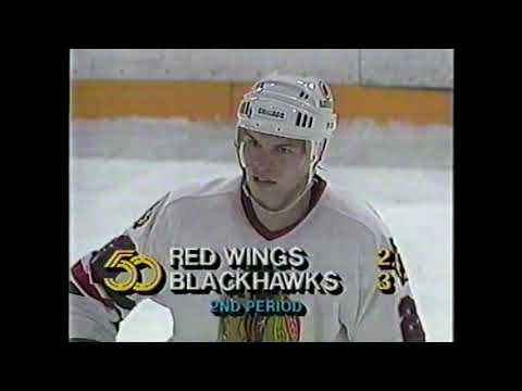 Chicago Blackhawks Detroit Red Wings Mar. 19, 1989 Highlights