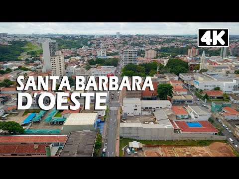 SANTA BARBARA D'OESTE VISTA DE CIMA | 4K