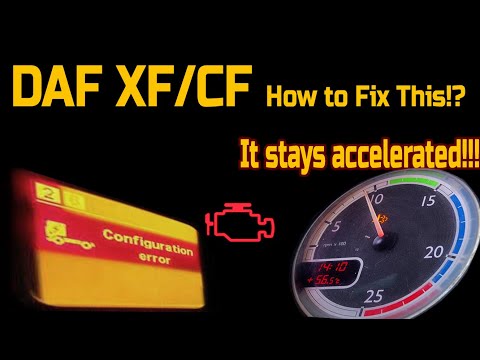 DAF XF/CF  Configuration error-Engine Warning!