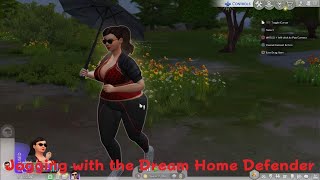 The Sims 4 - Jogging in the Rain with the Dream Home Defender