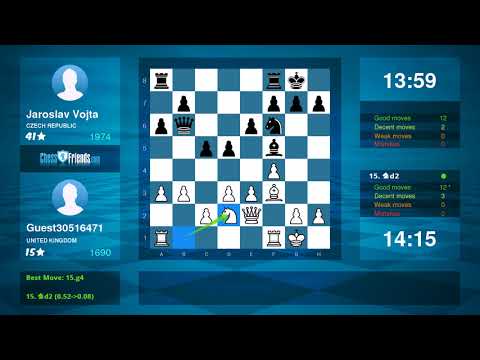 Chess Game Analysis: Guest30516471 - Jaroslav Vojta : 0-1 (By ChessFriends.com)