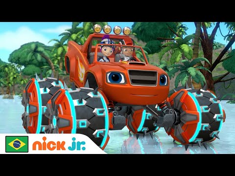 Blaze e os Monster Machines | Pneus Especiais do Blaze | Nick Jr. em Português