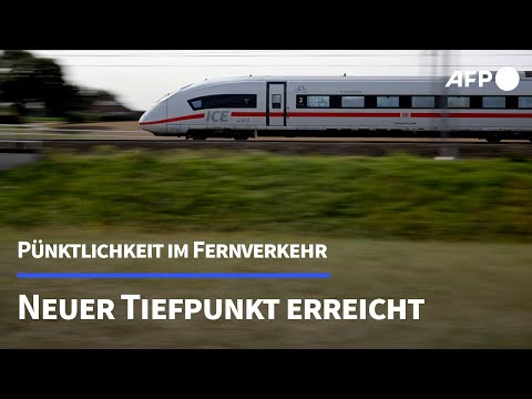 Deutsche Bahn: Pünktlichkeit im Fernverkehr auf neuem Tiefpunkt | AFP