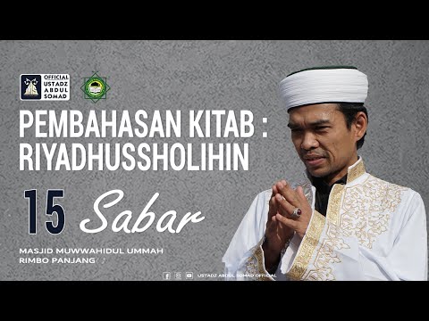 KAJIAN RIYADHUSSHOLIHIN 15 - SABAR | Masjid Muwwahidul Ummah, Rimbo Panjang