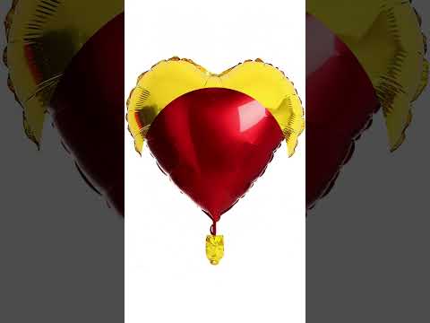 Decoration pvc heart foil balloons, packaging size: 1 piece