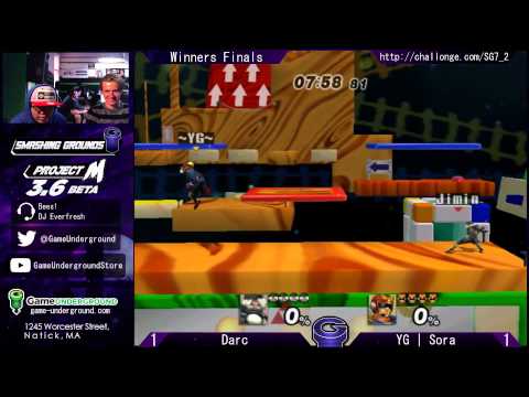 SG at GU 7.2: WF AOA | Darc (Pit, Sheik) vs YG | Sora (Marth, Falcon)