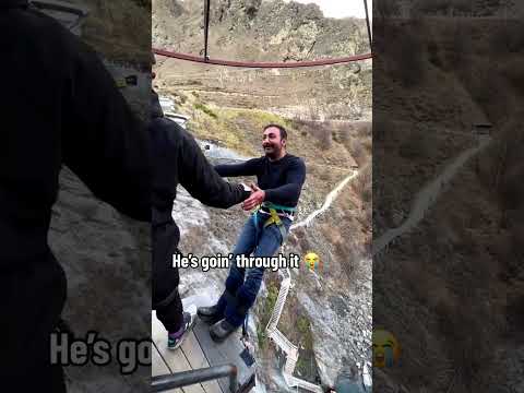 He wasn’t ready 😅 (via @AJ Hackett Bungy NZ/TT) #shorts