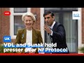 Ursula Von Der Leyen And Rishi Sunak Hold Brexit Presser Over Northern Ireland Protocol