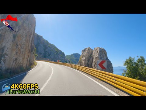 Scenic Drive in Croatia - Makarska To Vrgorac - 4K60