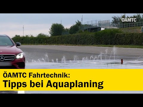 Tips for aquaplaning | ÖAMTC driving technique