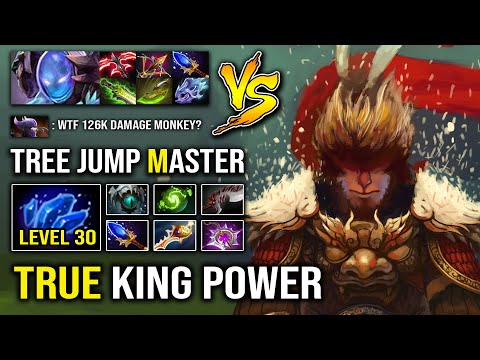 MASTER OF TREE JUMP!! +126K Damage Monkey King OP Shard Upgrade vs LEVEL 2 Desolator Arc Warden DotA