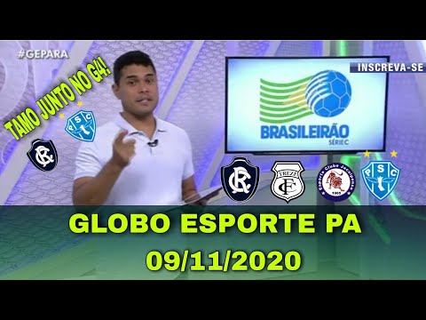 GLOBO ESPORTE PA 09/11/2020 | REMO 1 X 0 TREZE | JACUIPENSE 0 X 1 PAYSANDU | SÉRIE C