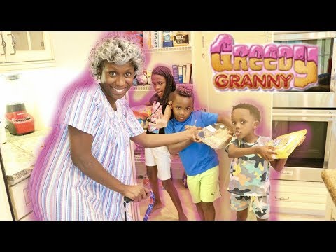 Greedy Granny Comes Over To Baby Sit and Eats All Our Snacks