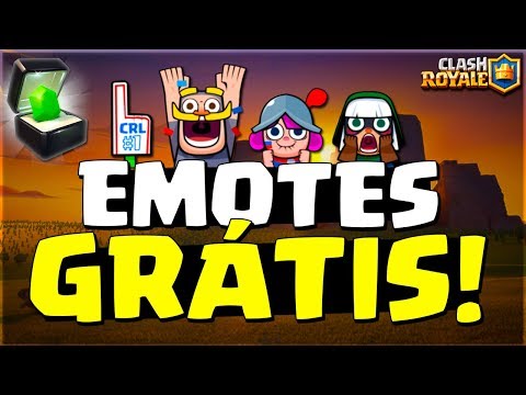 COMO GANHAR OS NOVOS EMOTES GRÁTIS DO CLASH ROYALE - BRUNO CLASH