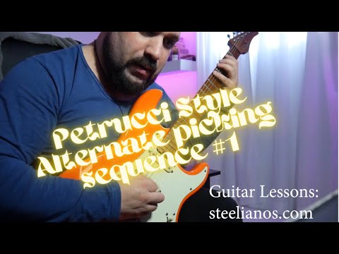John Petrucci style - Alternate Picking Sequence #1
